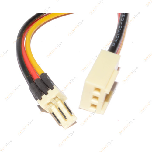 3 Pin Fan Power Güç Elektrik Uzatma Kablosu 10Cm