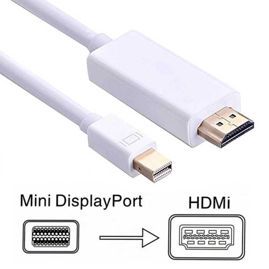 Mini Displayport to Hdmi Kablo Minidisplayport Thunderbolt Macbook - 1.8m