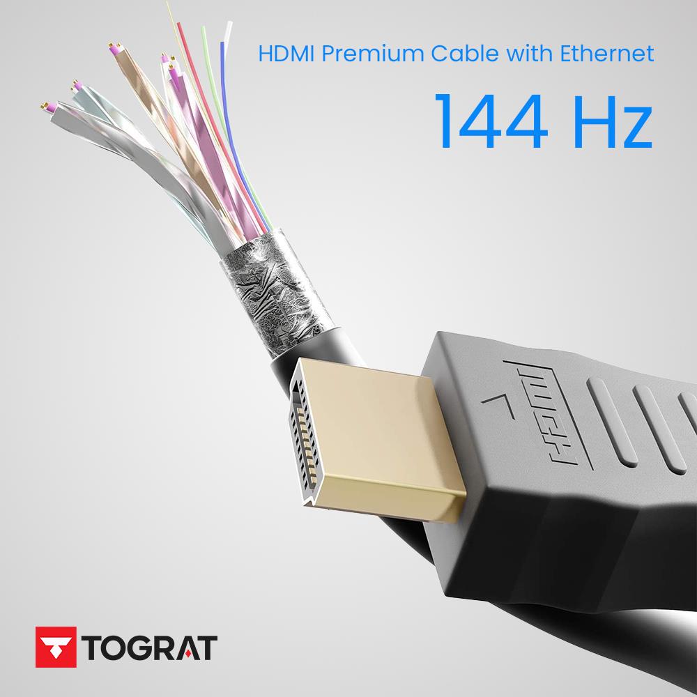 20 Metre HDMI Kablo - v1.4b - Full HD 3D 1080P 144Hz - Görüntü, Ses ve İnternet Aktarım Premium HDMI Kablosu
