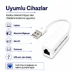 Usb Ethernet Kartı Lan Ethernet Kablolu Card Çevirici Dönüştürücü