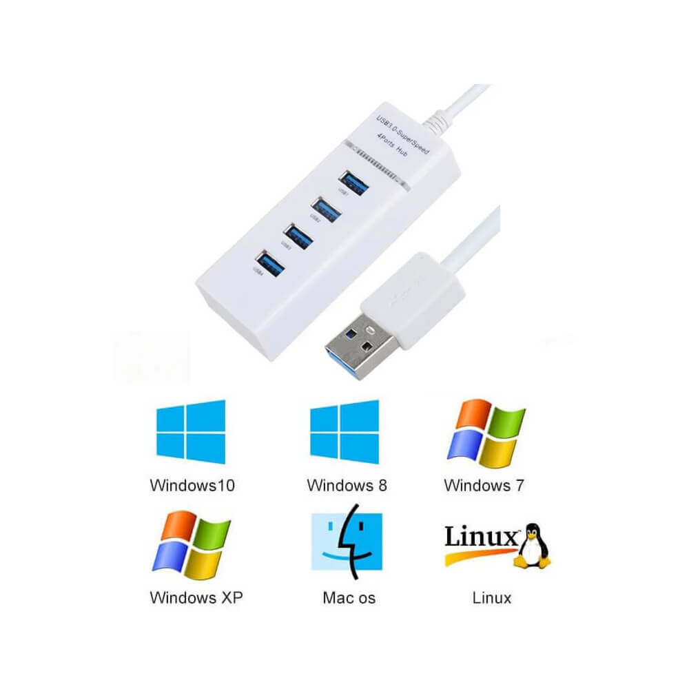 4 Port Usb 3.0 Hub Usb Çoklayıcı 5Gbps Chipli Versiyon
