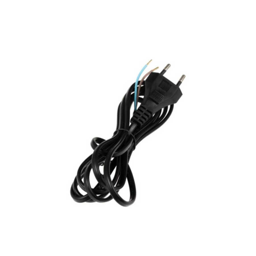 Teyp Fişi Power Kablo - 2 Pin Uçu Açık - 2x0.75mm Uzatma Kablosu - 1 mt