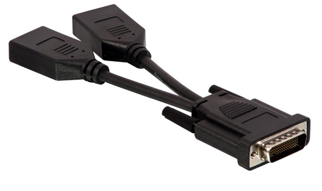 Dms-59 Dms59 To 2X Displayport Dişi Y Splitter 59 Pin Kablo