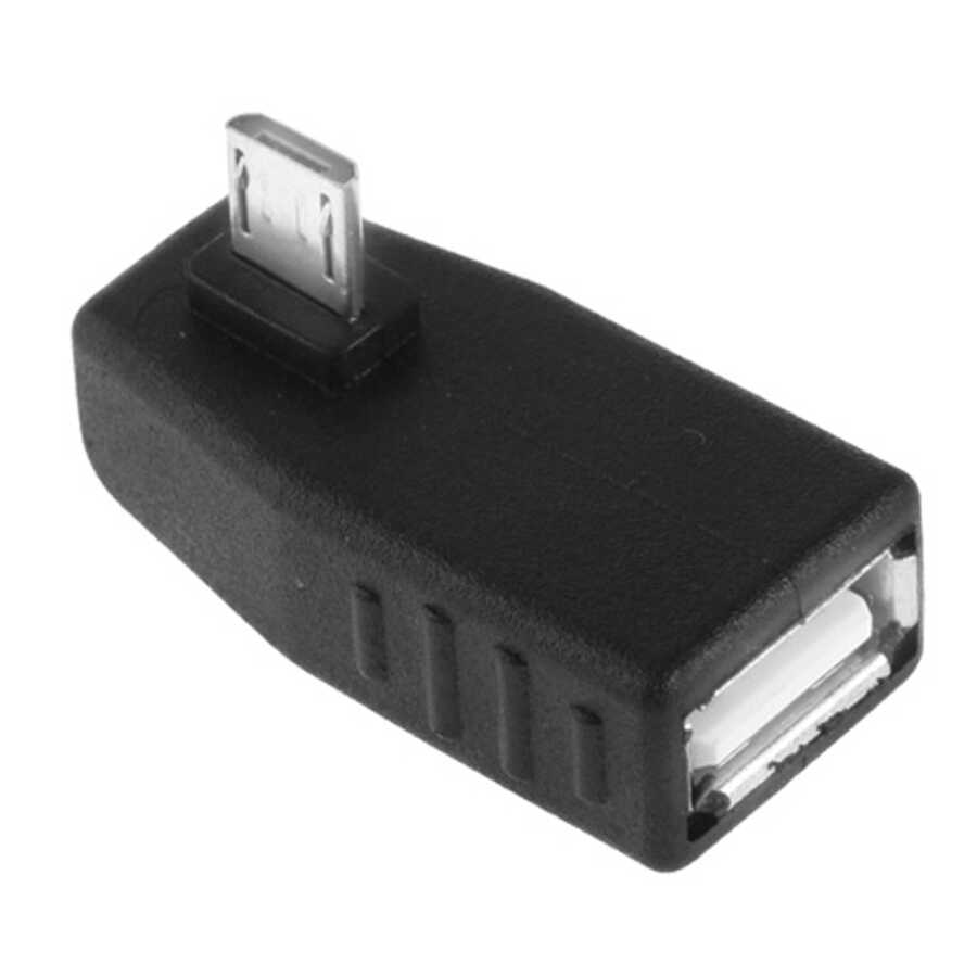 Micro USB OTG Çevirici 90 Derece Samsung Sony LG Xioami Huawei