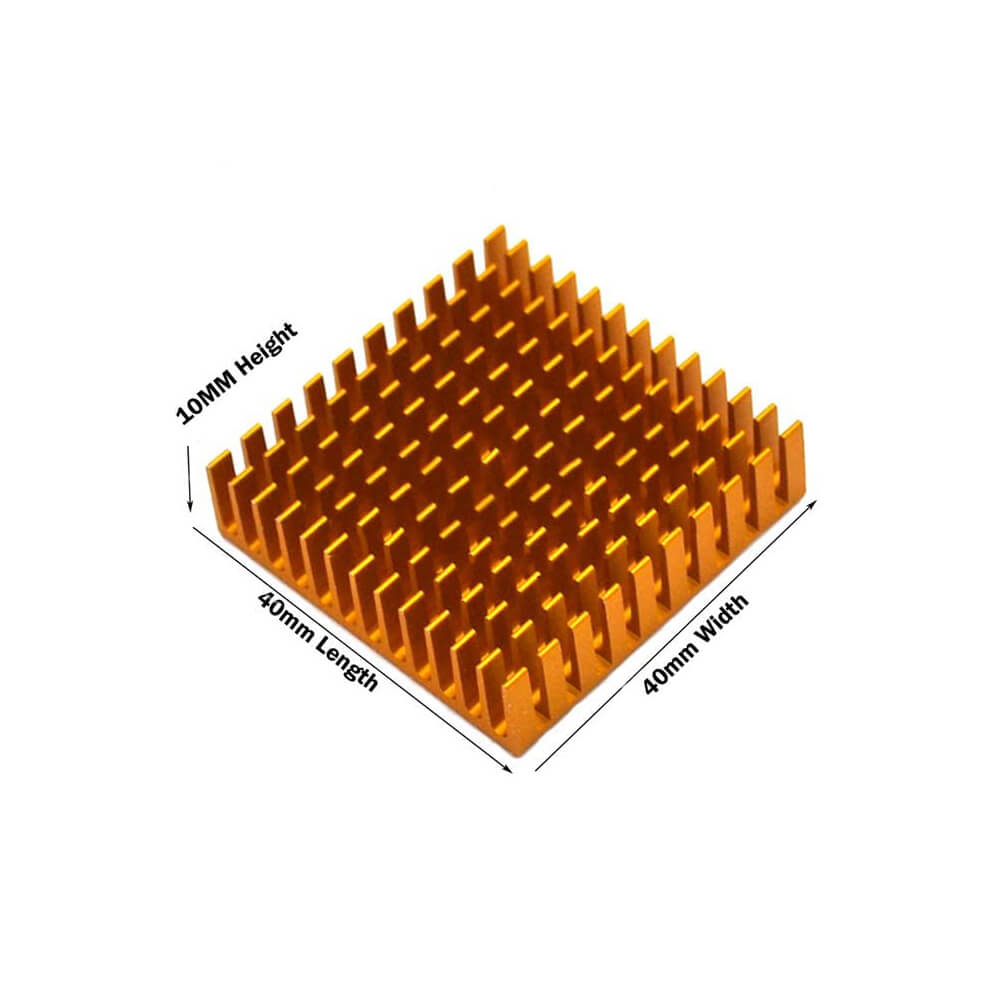 Chipset Cpu Gpu Vga Ram Led Aliminyum Pasif Soğutucu Bakır 35 x 35 x 10 MM