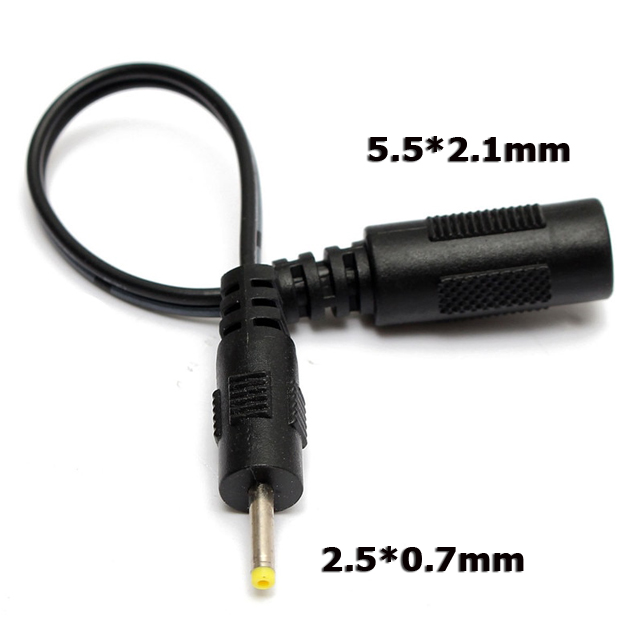 5.5 2.1Mm To 2.5 0.7Mm Soket Çevirici Power Adaptör Kablosu