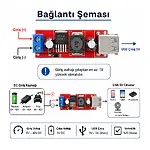 Çift Usb Dönüştürücü Dc-Dc 3A Step Down Güç Modülü