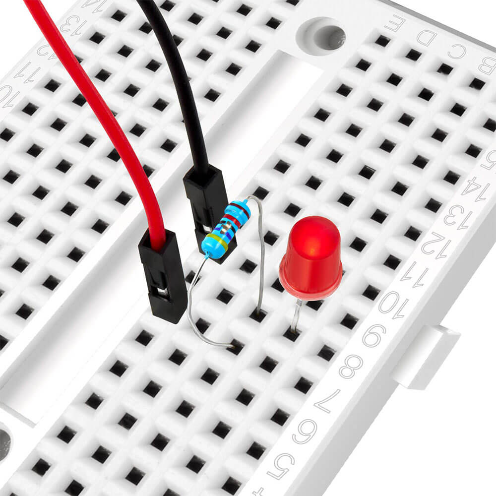 Mini Yapışkanlı Breadboard - 170 Pin - 4.5*3.5Cm Yeşil