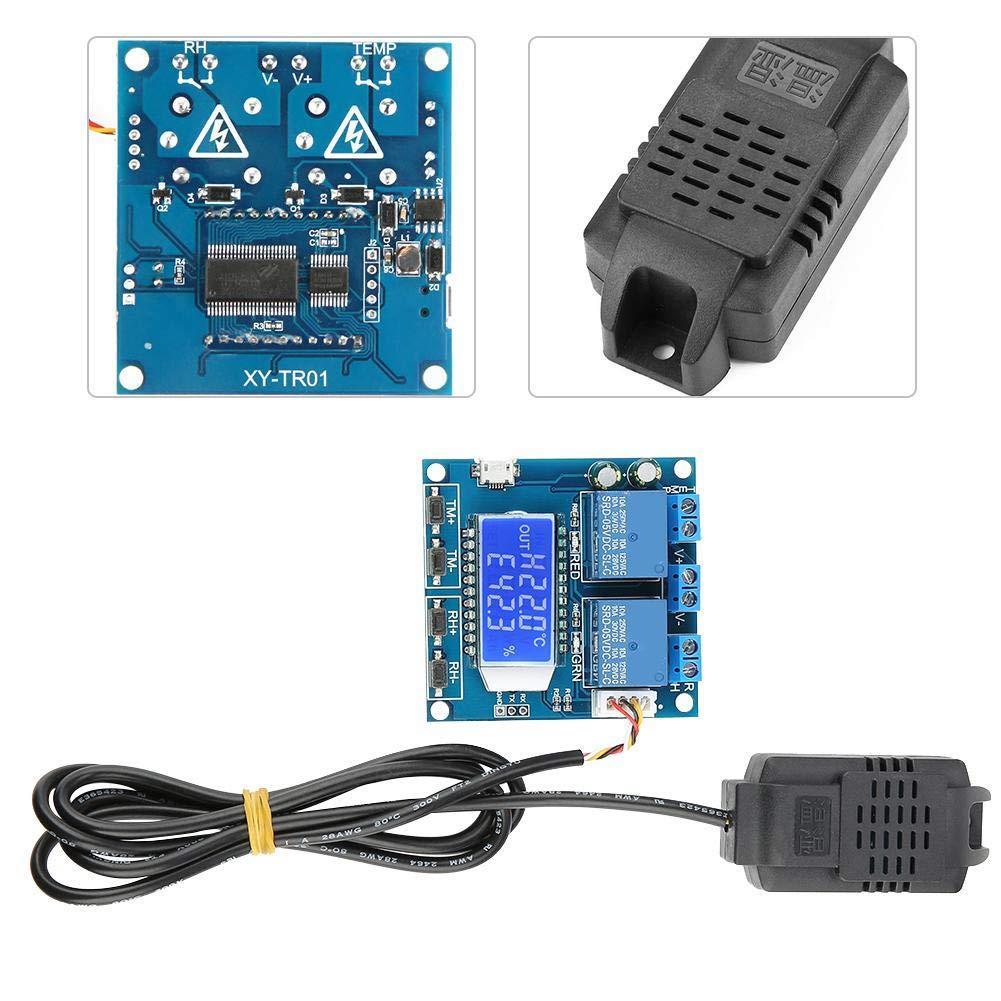 Sht20 Isı Ve Nem Kontrollü 2 Kanal Bağımsız Röle Modülü Xy-Tr01