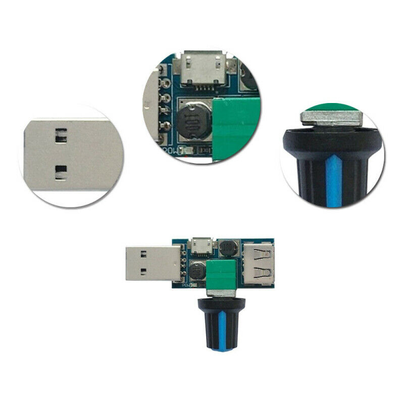 Dc 5V-12V 5W Usb - Micro Usb Fan Hız Kontrol Modülü