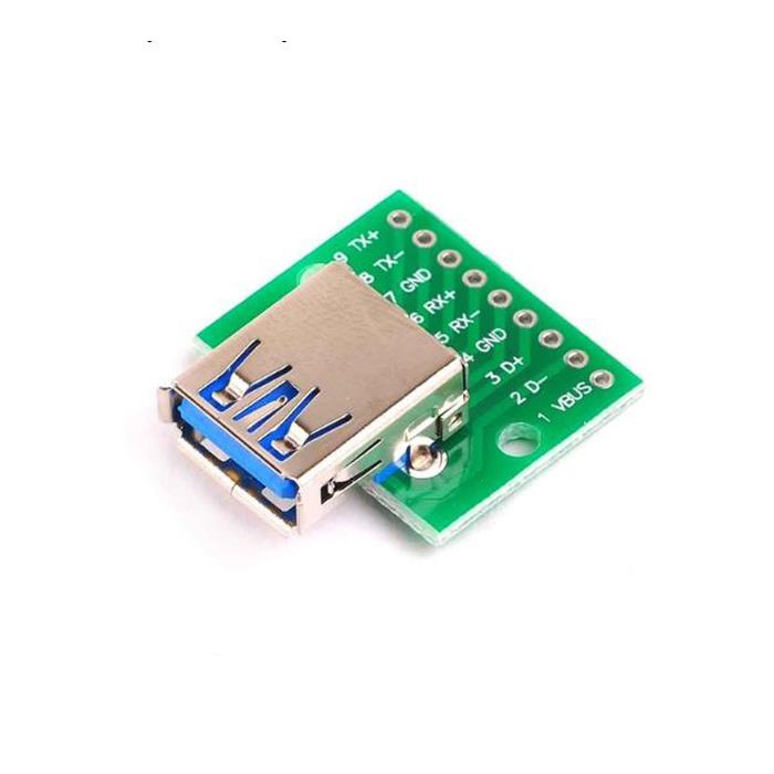 Usb 3.0 A Dişi Dıp Dönüştürücü Adaptör Kartı 9 Pin 2.54mm Pcb Dönüştürücü - 2 Adet