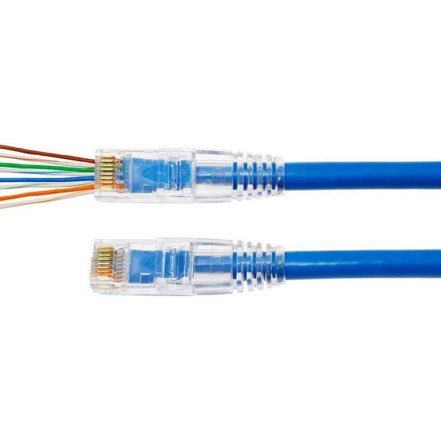 EZ RJ45 Cat5/Cat6 Yeni Nesil Konnektör-Delikli Konnektör