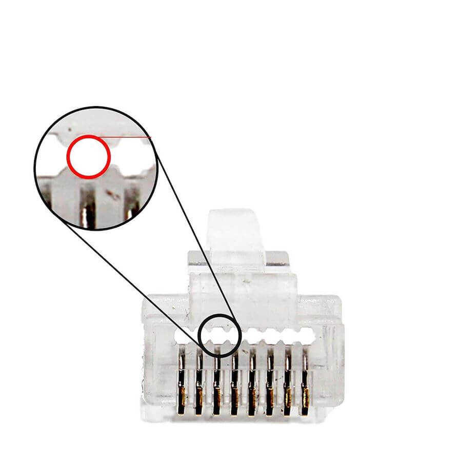 EZ RJ45 Cat5/Cat6 Yeni Nesil Konnektör-Delikli Konnektör