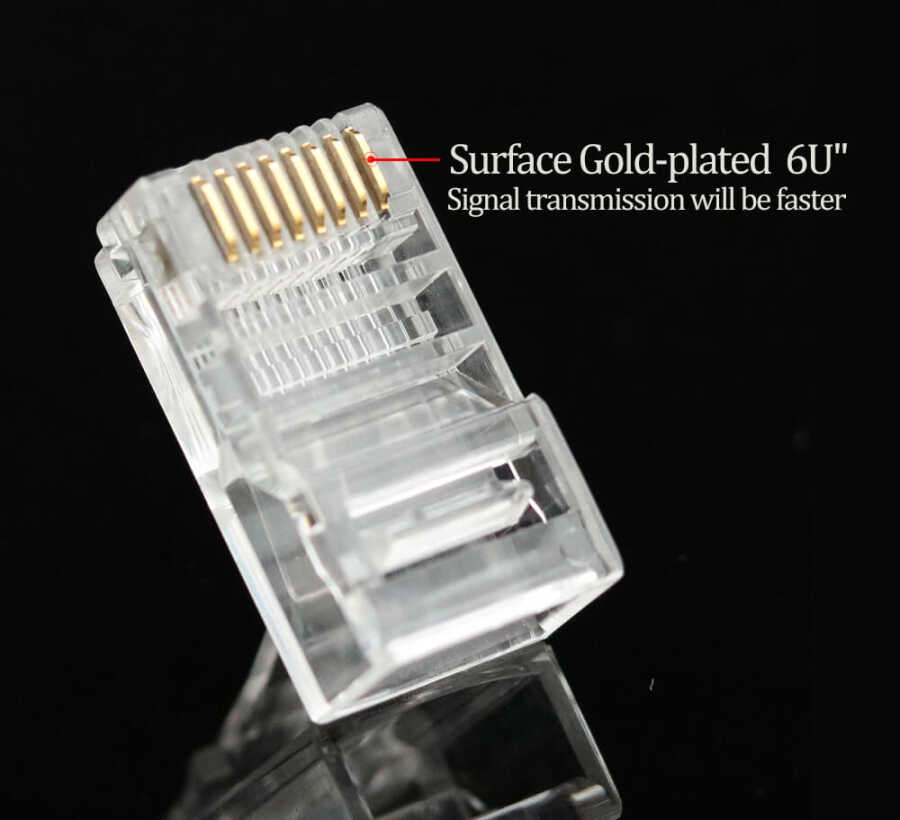 EZ RJ45 Cat5/Cat6 Yeni Nesil Konnektör-Delikli Konnektör