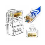 EZ RJ45 Cat5/Cat6 Yeni Nesil Konnektör-Delikli Konnektör