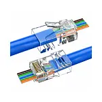 EZ RJ45 Cat5/Cat6 Yeni Nesil Konnektör-Delikli Konnektör