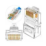 EZ RJ45 Cat5/Cat6 Yeni Nesil Konnektör-Delikli Konnektör