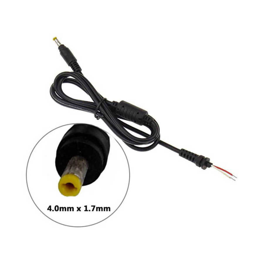 HP Uyumlu - 4.0x1.7mm Notebook Laptop Adaptör Tamir Kablosu - Bakır
