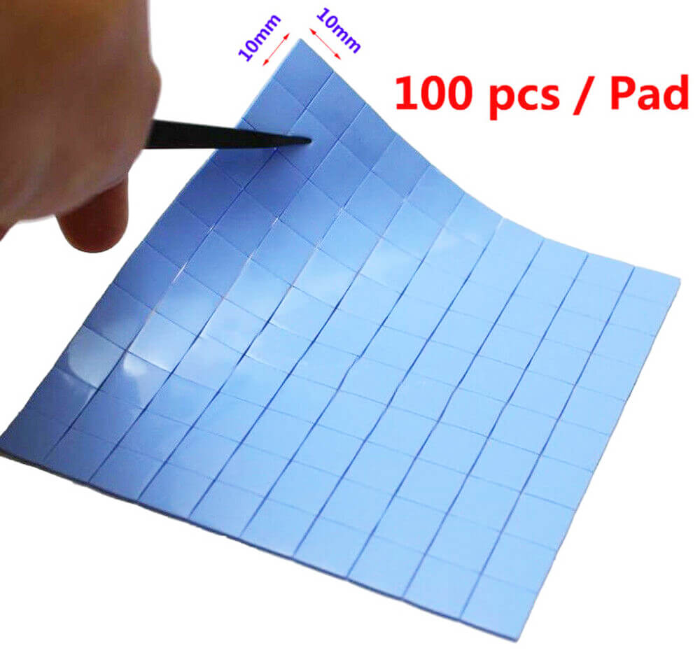 3.0Mm x 100 x 100Mm Chipset Soğutucu Termal Pad Ped 10 x 10Mm Kesilmiş