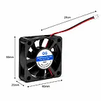 12V Fan 60 x 60 x 20Mm Soğutucu Fan 6Cm Fan 6 Cm Fan Cooler