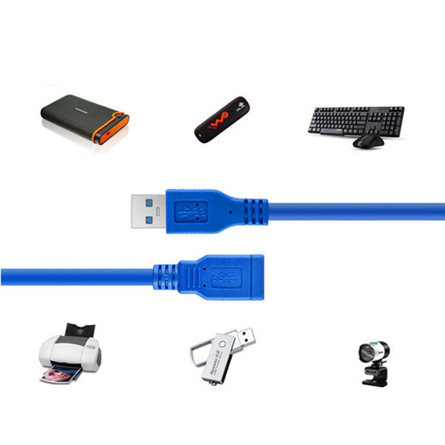 USB 3.0 Uzatma Kablosu Erkek Dişi Uzatma HDD Kablo 3 M