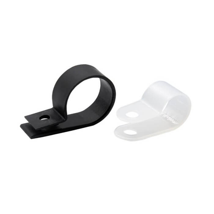 30Mm R Tipi Kelepçe Plastik - Kablo Klipsi- Kablo Toplayıcı
