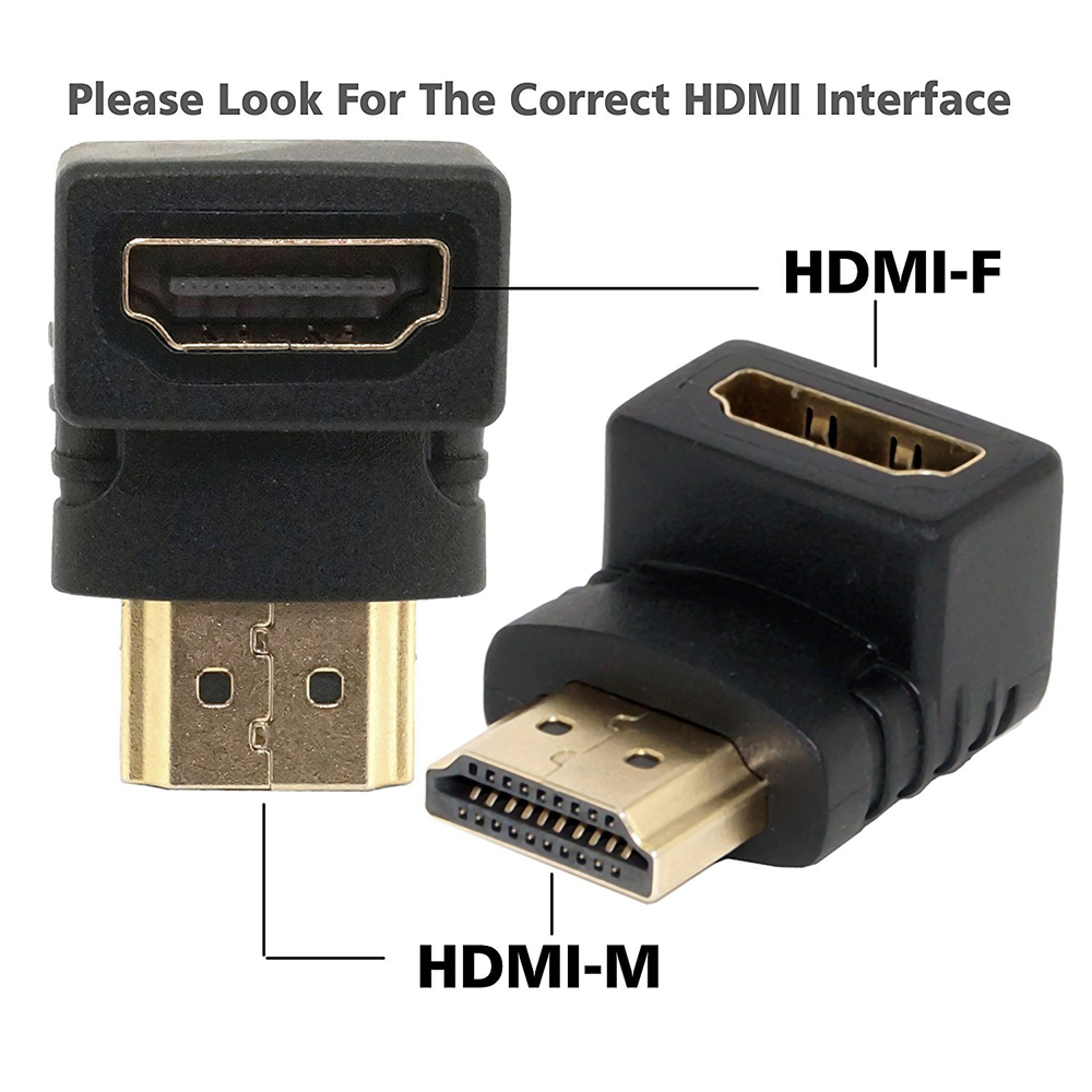 Hdmı Dirsek 90 Adaptörü Hdmı Erkek Dişi - Hdmı L Çevirici Uzatma