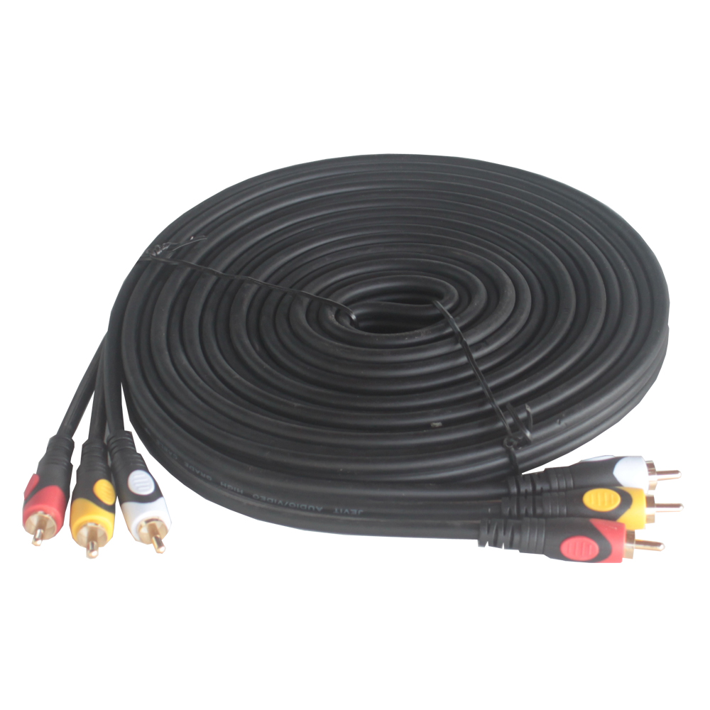 5M 3 Rca To 3 Rca Ses Video Sinyal Kablosu Özel Bakır Seri