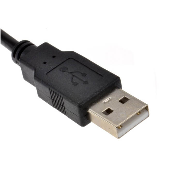 0.5m Sertifikalı USB 2.0 Uzatma Kablosu - 50cm - Siyah
