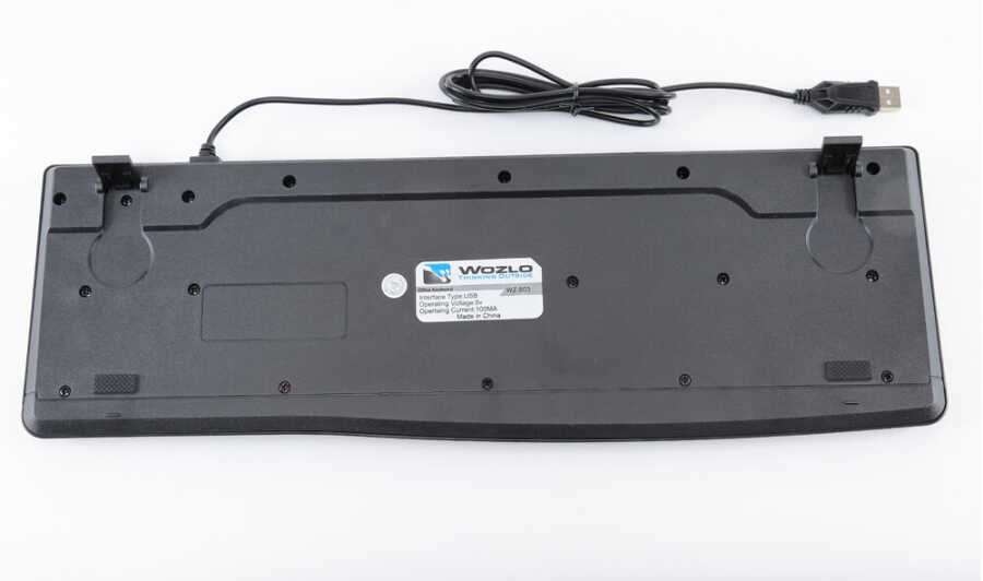 Yumuşak Tuşlu USB Klavye - Siyah - Model No: WZ-803