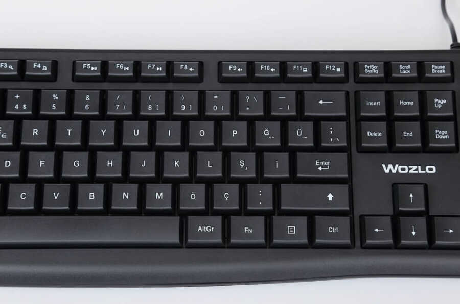 Yumuşak Tuşlu USB Klavye - Siyah - Model No: WZ-803