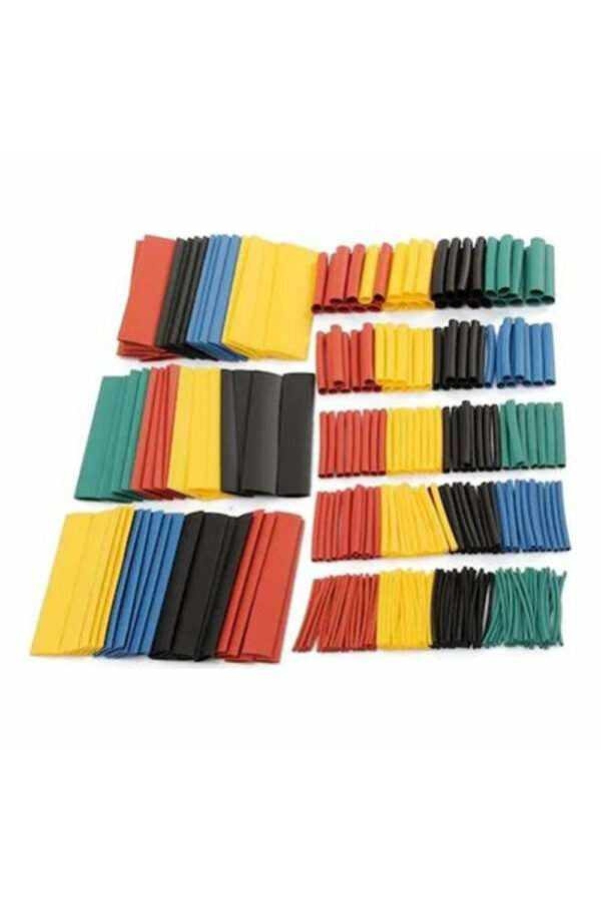 Isı Shrink Boru Daralan Makaron Kablo Yalıtım Seti 328 Adet 8 Boy