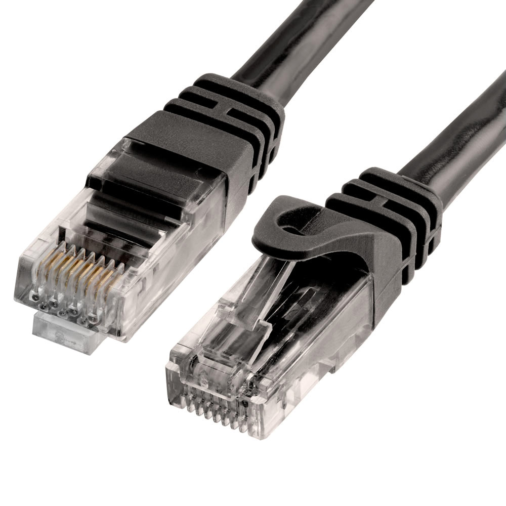 0.5 Metre 50 Cm Cat6 Kablo - 23 Awg - Siyah
