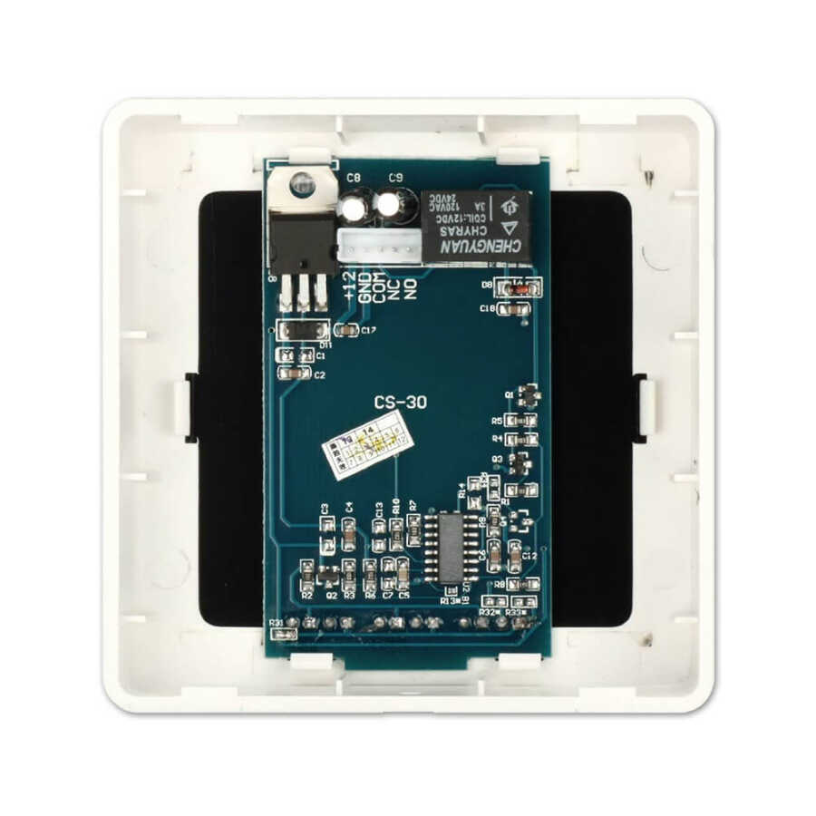 Bas Aç Dokunmatik Çıkış Butonu , EXIT , Mavi LED , Sıva Üstü 86*86mm