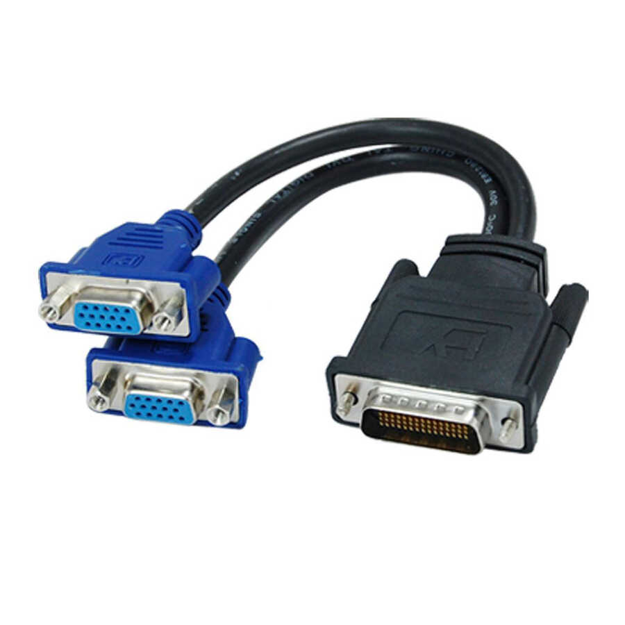 DMS-59 DMS59 Vga Splitter Kablo - 59 Pin Dvi to 2 Vga Çevirici