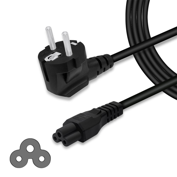 1.5M Notebook Laptop Adaptör Elektrik Kablosu-Yonca Power Kablosu