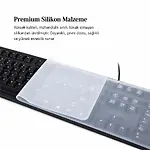 Şeffaf Silikon Klavye Koruyucu Masaüstü PC Klavye Koruma Kılıfı 45x14 cm