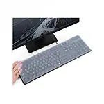 Şeffaf Silikon Klavye Koruyucu Masaüstü PC Klavye Koruma Kılıfı 45x14 cm