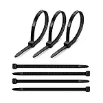 370 3.6Mm - Siyah - 37 Cm Kablo Bağı - 100 Adet