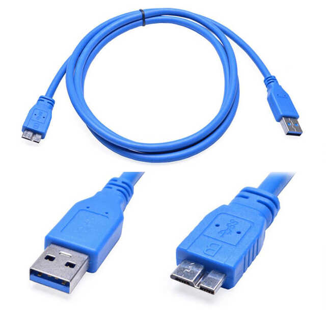 USB 3.0 To Micro Usb-B Harici Harddisk HDD Data Kablosu 1.8m