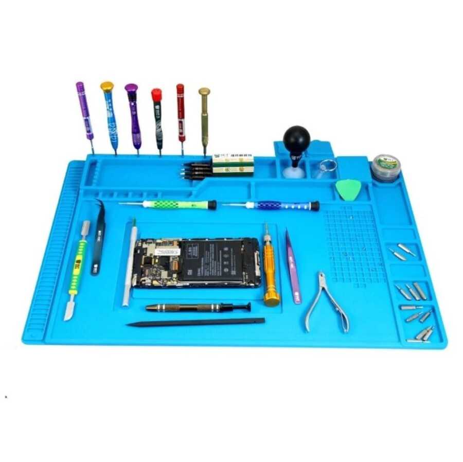 S160 Isıya Dayanıklı Silikon Ped Mıknatıslı Tamir Pedi 45x30cm