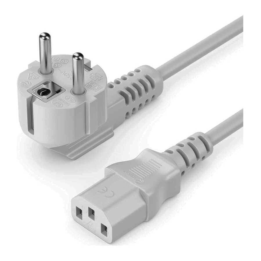 C13 Power Kablo Kasa Monitör Ekran Power Güç Kablosu - Standart Power Kablosu - 1.5 mt