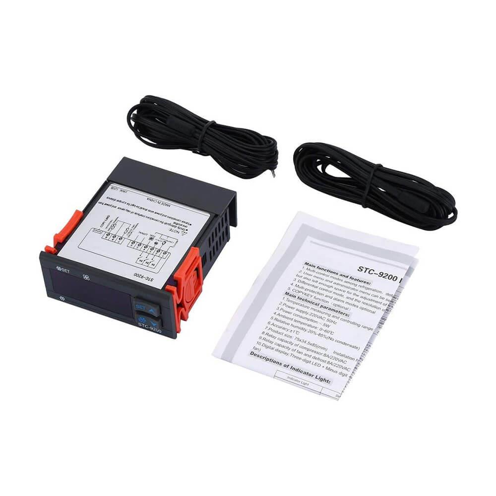 Stc-9200 Dijital Termostat Çift Prob Isı Sıcaklık Kontrol Cihazı