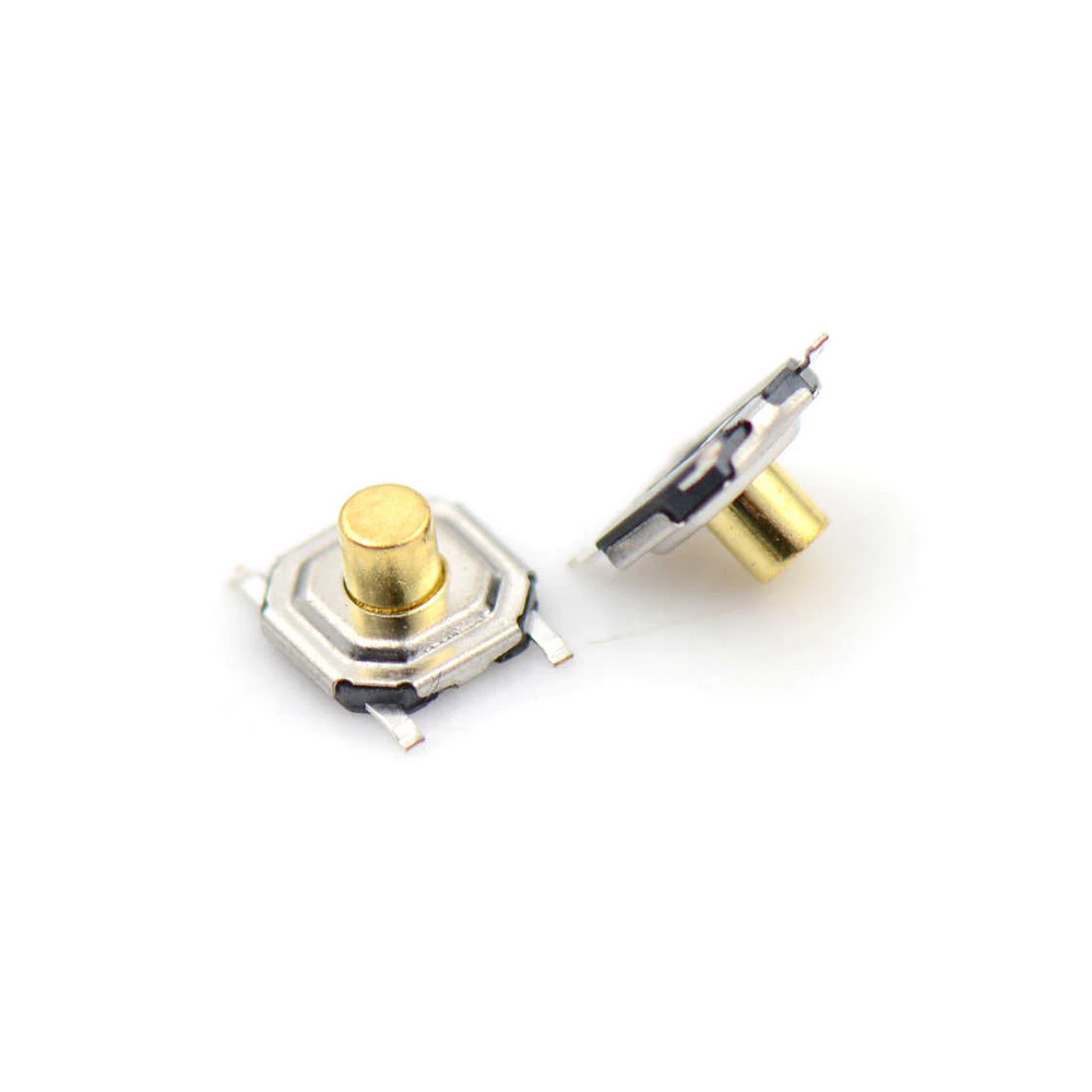 Metal Push Button 4X4 5Mm Buton Bakır Kafalı