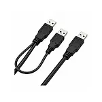 Harici Disk HDD Harddisk USB Y Kablo 3 Uçlu Veri Bağlantı