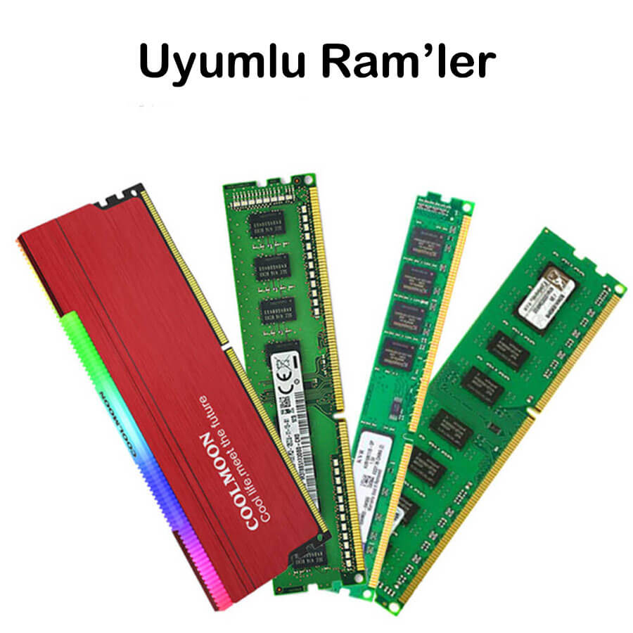 Coolmoon Argb Pasif Ram Soğutucu 5V3Pin Masaüstü Ram Soğutucu Kırmızı
