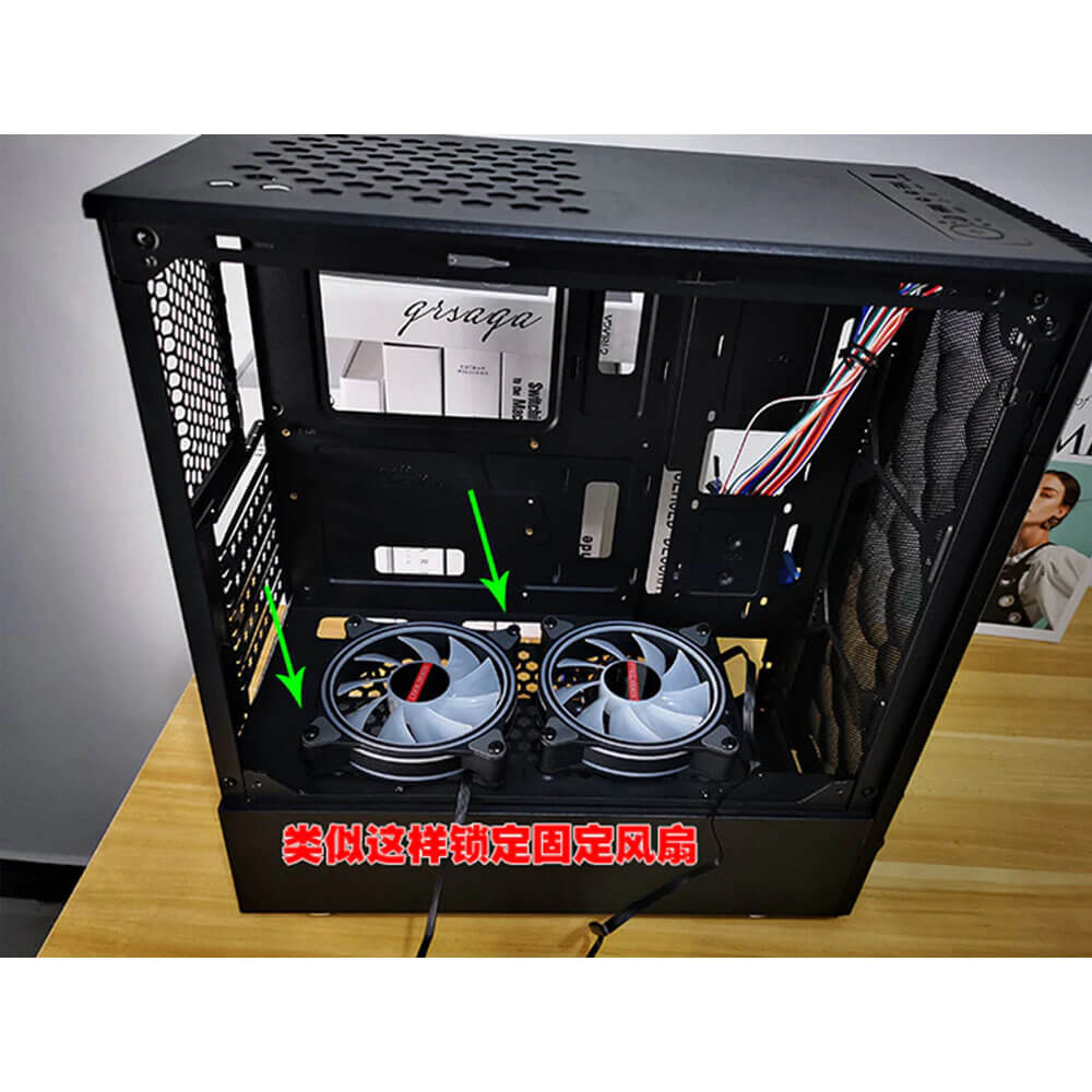 Uzun Kasa Fanı Vidası - Fan Vidası - Siyah - M5 30Mm - 10 Adet