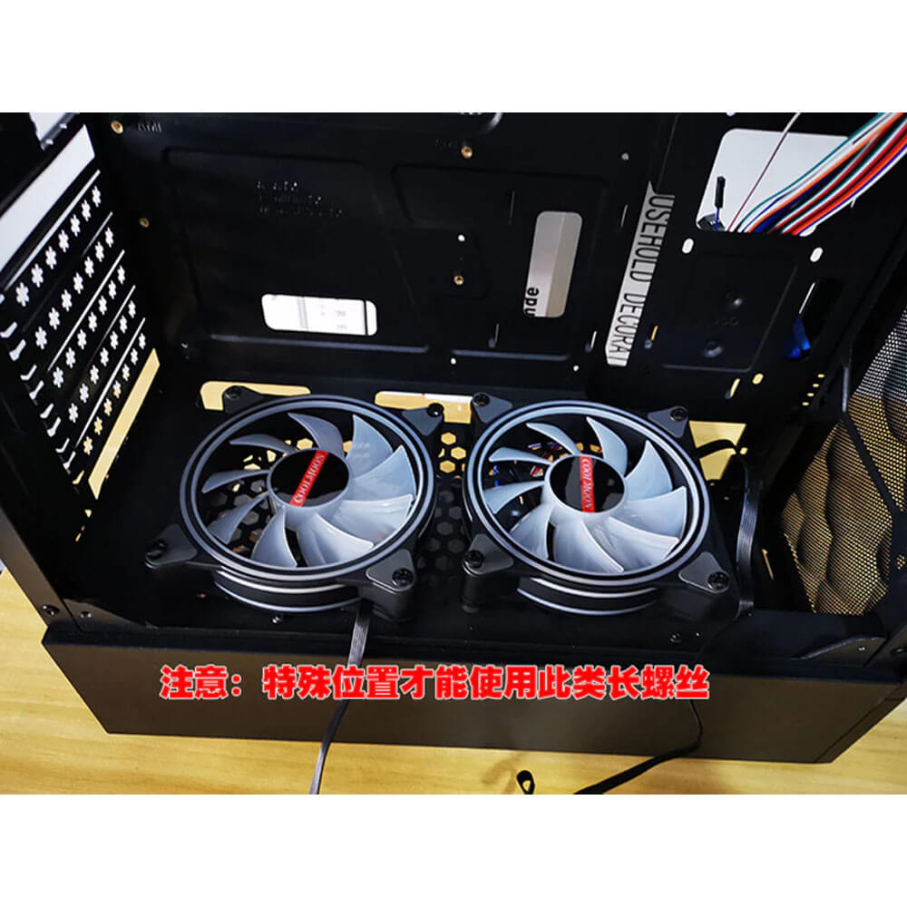 Uzun Kasa Fanı Vidası - Fan Vidası - Siyah - M5 30Mm - 10 Adet