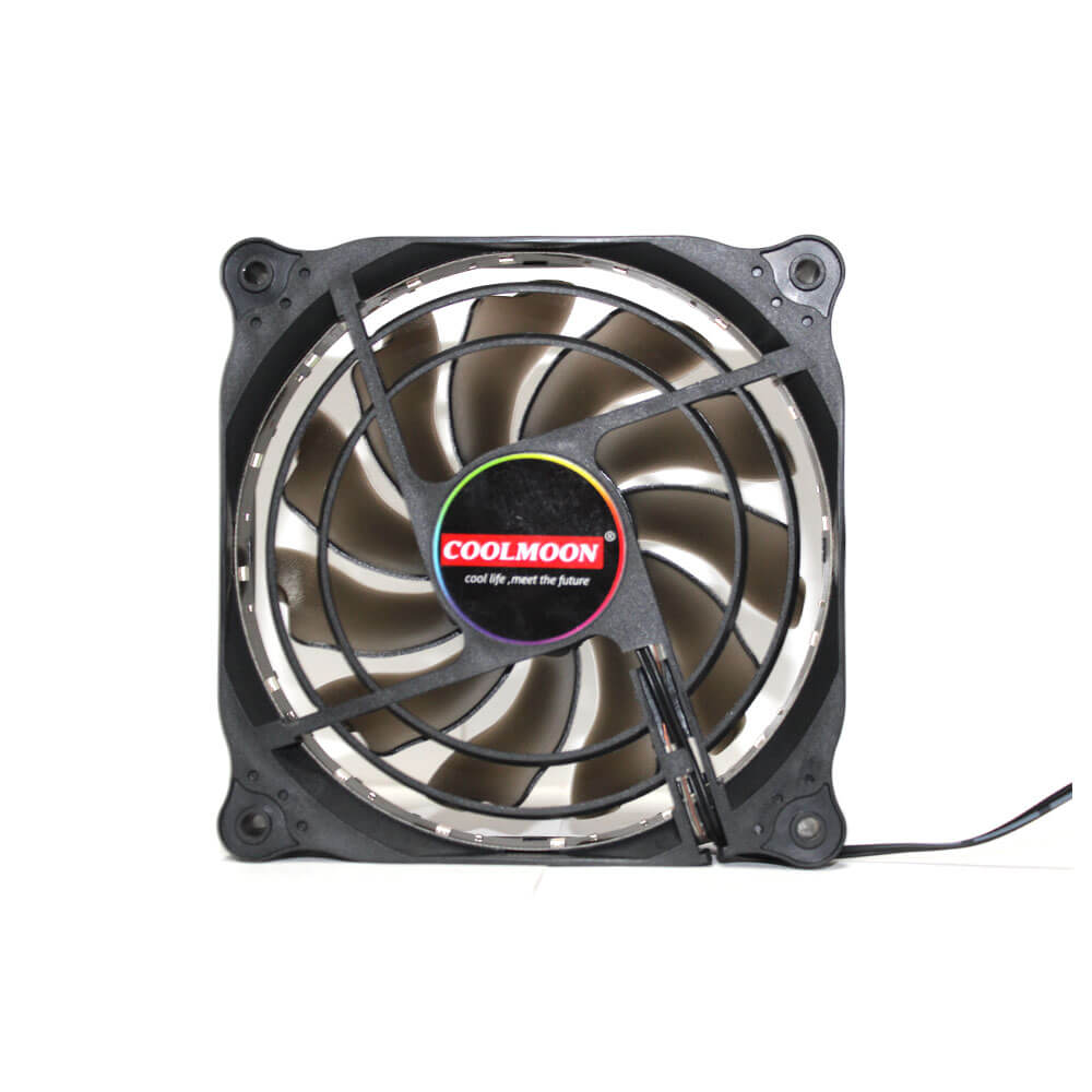 Coolmoon Rgb 12Cm Kasa Fanı 16 Milyon Renk Işıklı Rainbow Fan