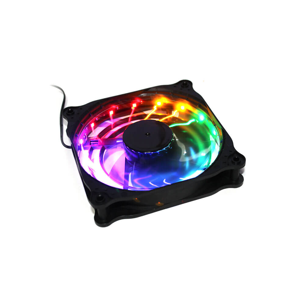 Coolmoon Rgb 12Cm Kasa Fanı 16 Milyon Renk Işıklı Rainbow Fan